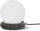 Ferm Living Rest Bureaulamp Tafellamp Zwart marmer met Glas Ø: 15 x H: 16 cm