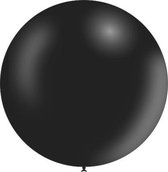 Zwarte Reuze Ballon Metallic 60cm