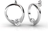 Dammade oorbellen - Swarovski Kristal - Zilverkleurig - Dames - Havana