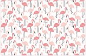 4 X PLACEMAT FLAMINGO PINK - ANTI-SLIP - 30x45CM .