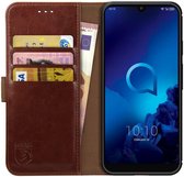 Rosso Element Alcatel 3 (2019) Hoesje Book Cover Bruin