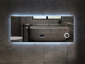 Mawialux LED Spiegel - 150cm - Rechthoek - Verwarming - Digitale Klok - Bluetooth - Yade