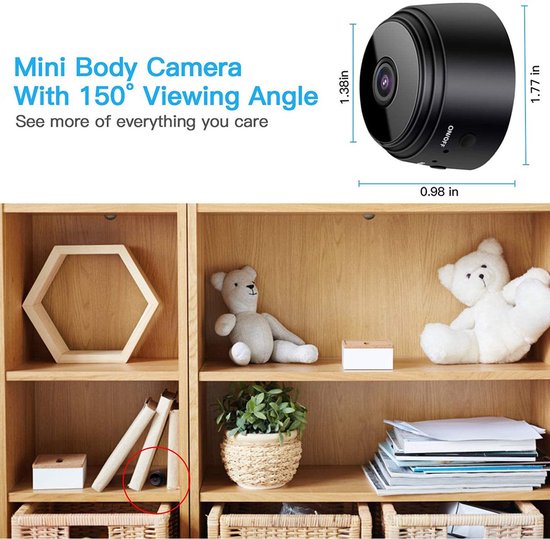 Caméra WiFi Mini caméra A9 caméra de sécurité sans fil Surveillance HD  1080P Vision... | bol
