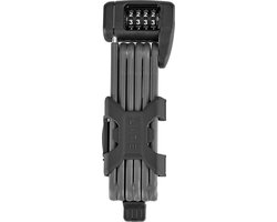 ABUS Vouwslot - BORDO™ LITE 6055 - Compact en Lichtgewicht - Zwart - 85 cm - Veiligheid en Flexibiliteit - Fietsslot inclusief houder