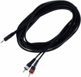 sssnake YRK2030 Jack 3,5 naar Tulp (RCA) verloop kabel 3 meter