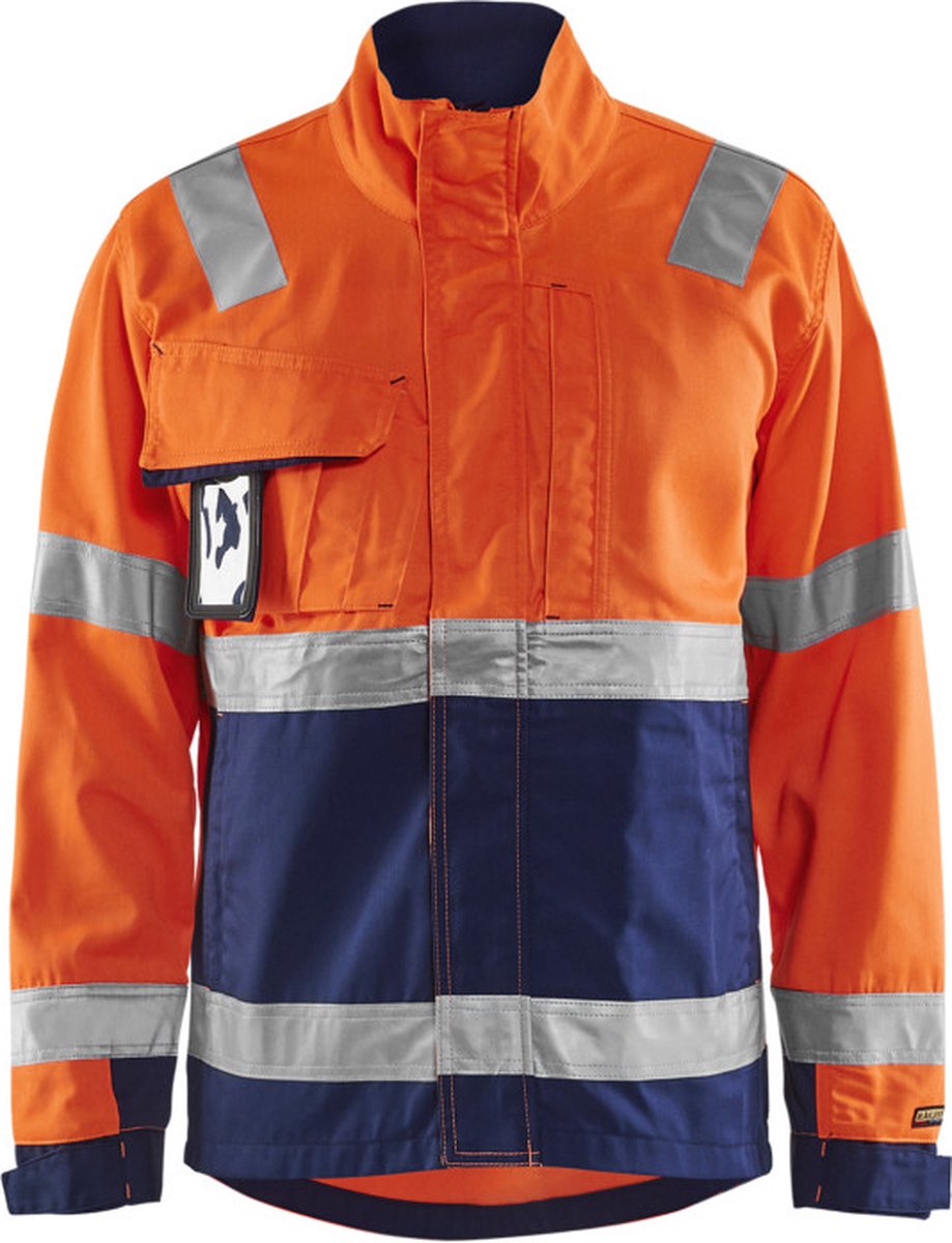 Blaklader Jack High Vis 4064-1811 - High Vis Oranje/Marineblauw - S