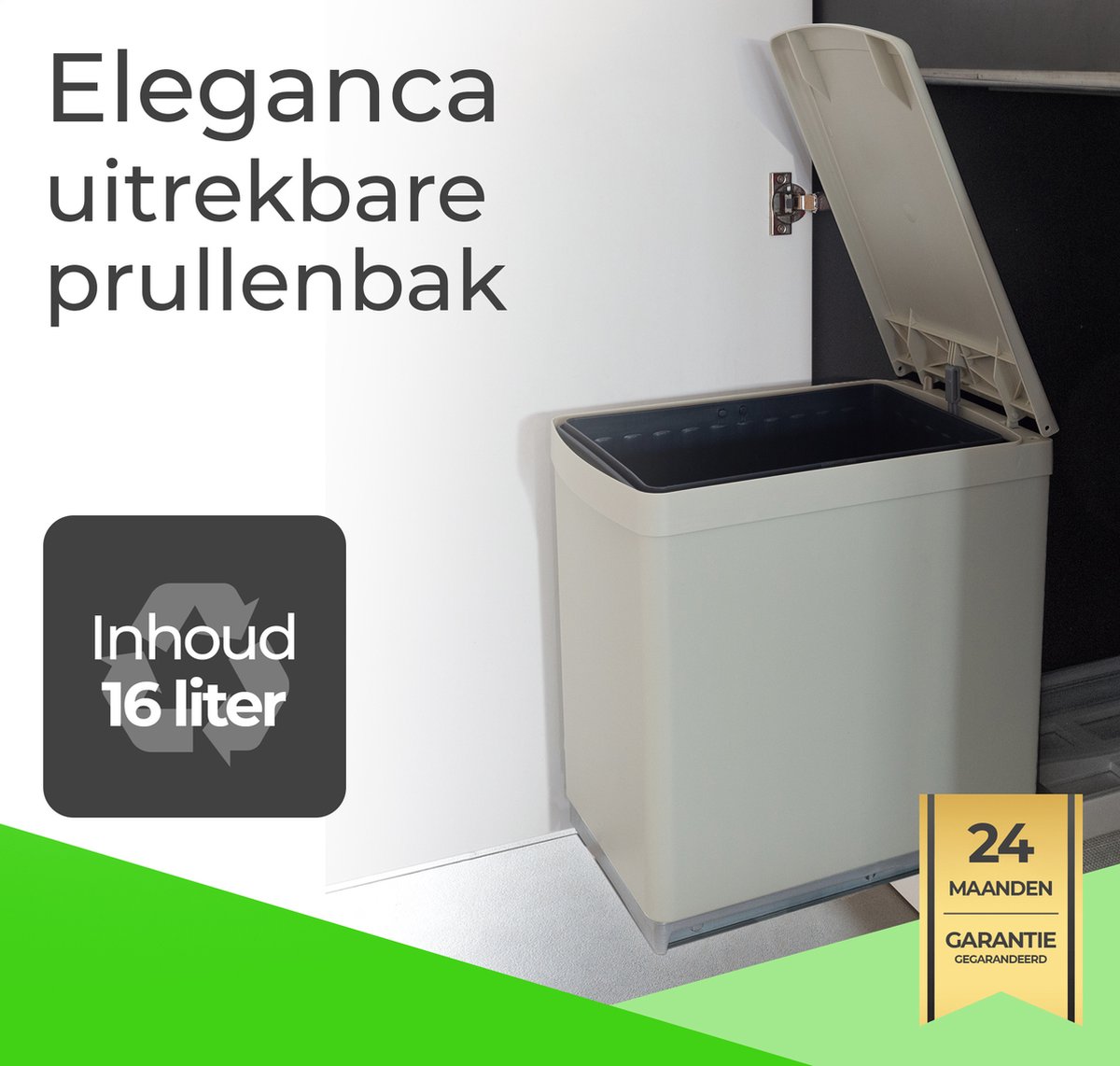 Blanco Inbouwafvalemmer Flexon II 30/1 antraciet 14 l kopen Blanco Inbouwafvalemmer Flexon II 30/1 antraciet 14 l kopen