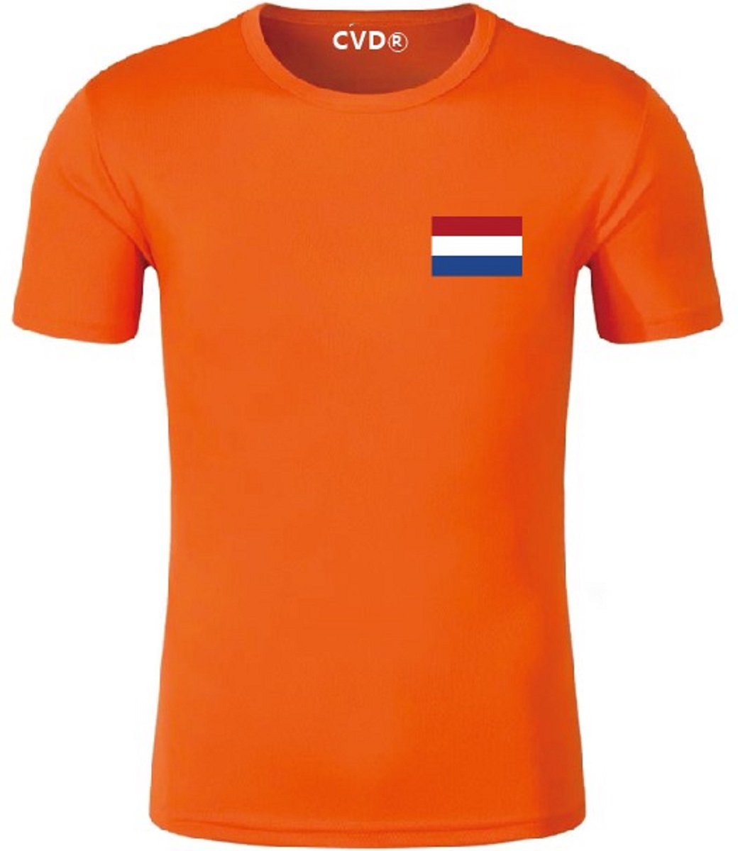 CVD® High Quality Oranje shirt - T-shirt - Oranje Shirt Dames - Oranje Shirt Heren - Maat 175-180cm - Koningsdag kleding