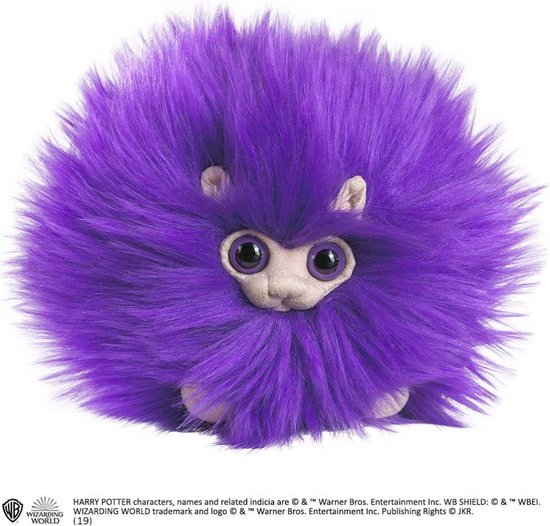 Noble Collection Harry Potter - Purple Pygmy Puff Knuffel 15 cm Knuffel
