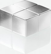 Sigel glasbord magneten - 20x10x20mm - C10 extra sterk - zilver - 2 stuks - SI-BA704