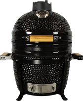 BluMill Kamado BBQ - Houtskoolbarbecue - 15 Inch - Grilloppervlak Ø 33 cm - Zwart