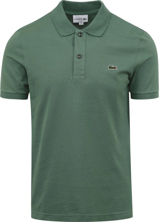 Lacoste - Poloshirt Pique Groen - Slim-fit - Heren Poloshirt Maat S