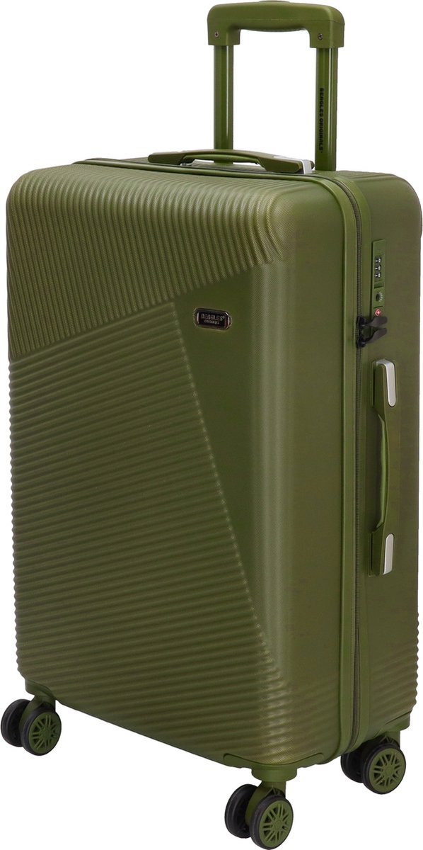 Beagles Originals Easy Travel Middelgrote Koffer - 65 cm - 60 liter - Olijfgroen