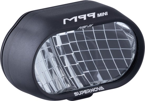 M-Wave Apollon E100 E-bike Voorlicht - 100 Lux, Dynamo Verlichting, Zwart