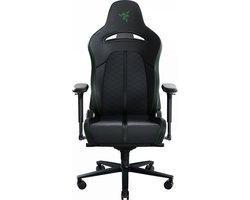 Razer Enki - Gaming Stoel - met Rugsteun & Schouderbogen - Kunstleer - Rughoek 152° - Zwart/Groen