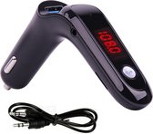 Bluetooth FM Transmitter - Auto Lader - Carkit - Handsfree - MP3 - USB - SD Kaart - Snel Lader - Audio Receiver - Radio Muziekspeler Fm zender - Usb lader - zwart