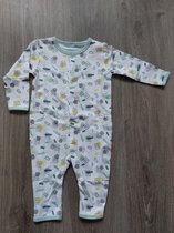 Baby new born pyjama, biologisch katoen, jongens, maat 62/68, alloverprint 