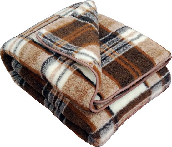 Wollen Deken 100% Puur Australische Merino Scheerwol OnceDoce® 450 g/m² - Warm Ademend Zacht - COPPER - Wasbaar – 180x200cm