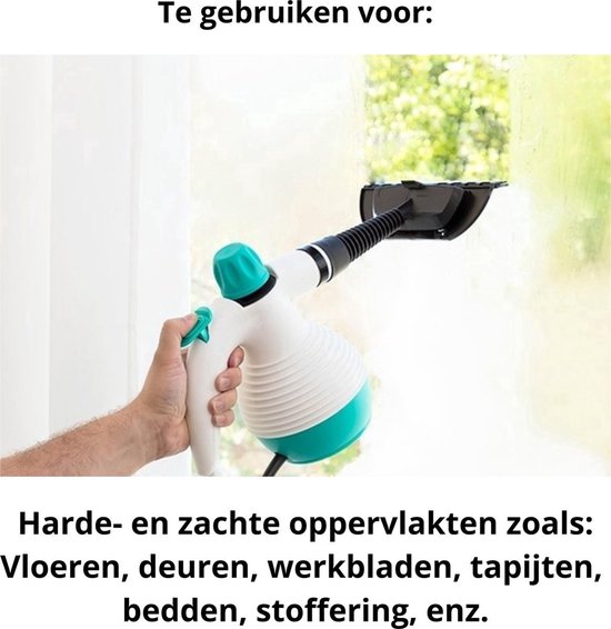 Stoomreiniger – Handstoomreiniger – Handstomer – Stoomreinigers – Steam cleaner – Stoomreiniger kleding – Bank – Vloer – Meubels – Textiel – 9 in 1 – 350 ML – 3 Bar – 1000 Watt