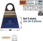 CMT - Multitoolzaagblad voor hout, 68mm - Zaagblad - Zagen - Hout - 5 Stuk(s)