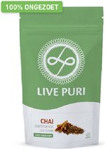 Live Puri Chai Eiwitpoeder - Ongezoet | Geen suiker en geen zoetstoffen | Heerlijke chai eiwitshake | Maak zelf suikervrije chai latte | Perfect voor eiwitrijke gerechten