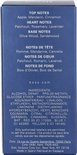 Zijkant van de blauwe Hugo Boss Bottled Infinite parfumdoos met productinformatie en ingrediëntenlijst.