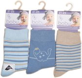 Baby - kinder sokjes dino - 19/20 - unisex - 90% katoen - naadloos - 12 PAAR - chaussettes socks