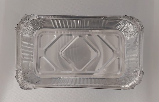 Aluminium wegwerp bakjes - 10x17 cm/4cm diep - 25 stuks - zonder deksel | bol.com