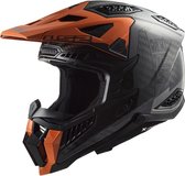 LS2 Helm X-Force Victory MX703 titanium / oranje maat XS
