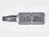 Wera 5066500001 1/4" Torx Bit met boring - T10 x 25mm