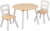 Set ronde tafel en stoelen voor kinderen