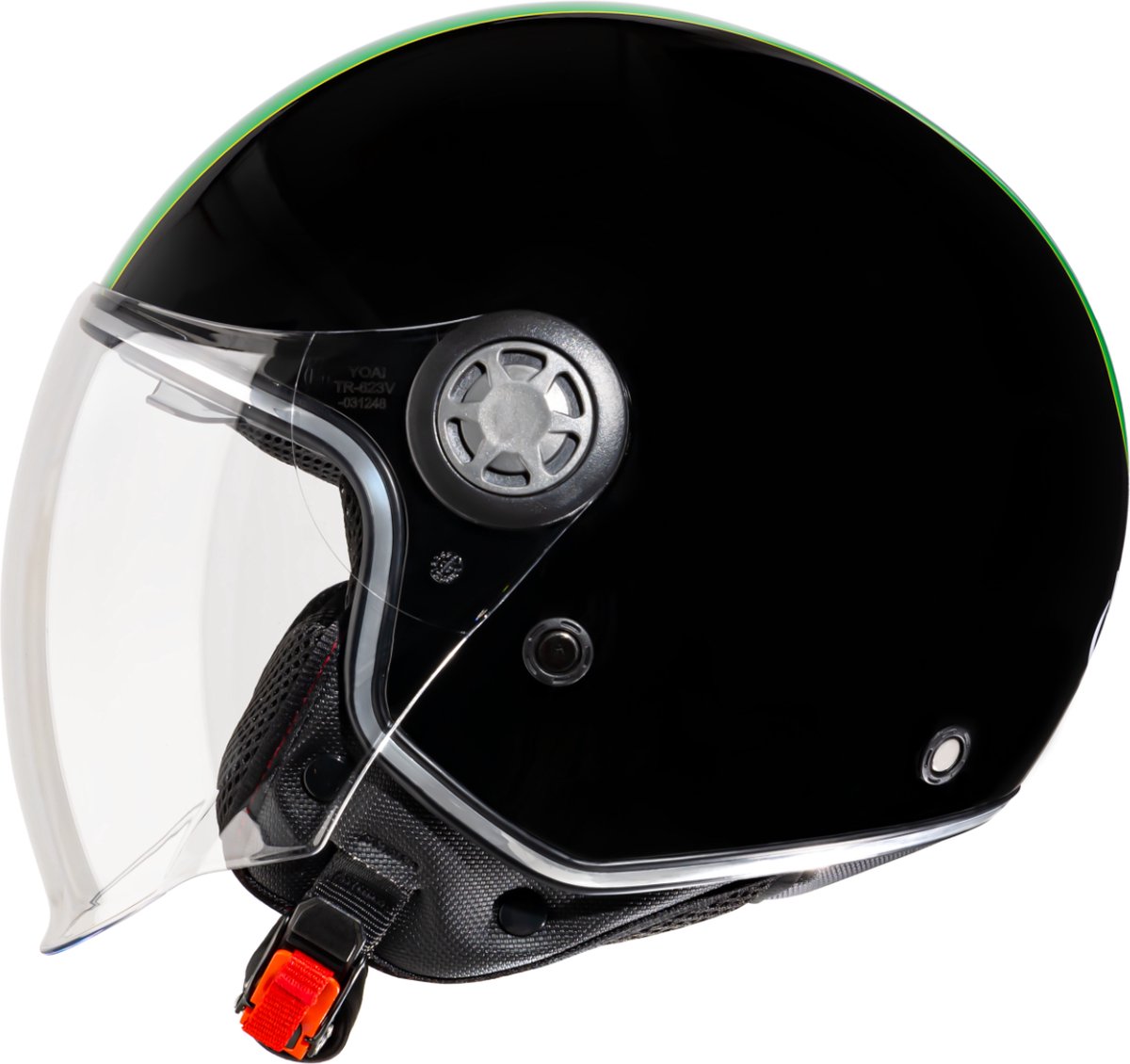 VINZ Varese Jethelm met dubbel vizier / Scooterhelm / Helm met