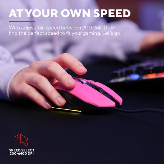 KLIM Blaze Y RGB - mouse inalámbrico recargable para juegos con base de