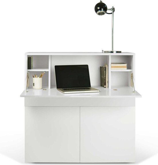 Bureau/meuble de rangement Fox 110cm - blanc | bol