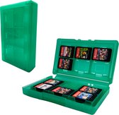 Game Card Case geschikt voor Nintendo Switch games - Accessoires Switch - 12 Games - Opbergen - Beschermen - Travel Koffer - Plastic - Groen