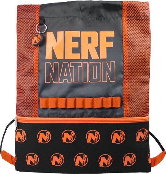 Nerf Gym sac Junior 5 litres Nylon Oranje/ noir