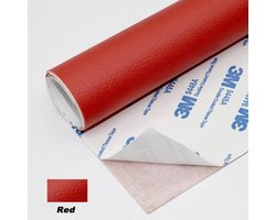 Zelfklevend Kunstleer - Rood - 20x30cm - 3M Sticker - Reparatiedoek - Reparatie - Snel & Eenvoudig - Slijtvast - Leer reparatie - leersticker - Sticker - meubelreparatie - Plakbaar kunstleer