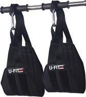 U Fit One Hanging Ab Straps - Premium Ab Sling - Buikspiertraining - Workout Straps met Vulling voor Hangen - Leg Raise - Ab Bandjes voor Pull-Up Bar