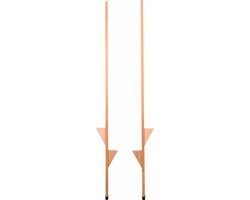 Houten stelten170 cm beukenhout - blank. Maximum gewicht 60 kg
