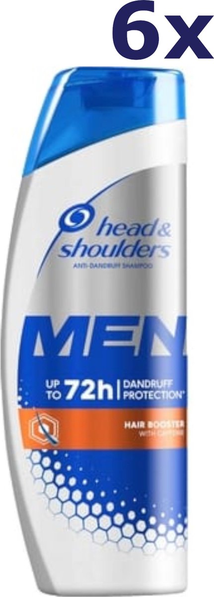 6x Head & Shoulders Shampoo Men - Hair Booster 400ml