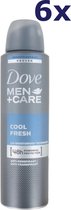 6x Dove Deospray Men - Care Cool Fresh 150 ml
