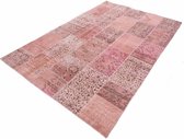 Patchwork vloerkleed pastel in de afmeting 200x300