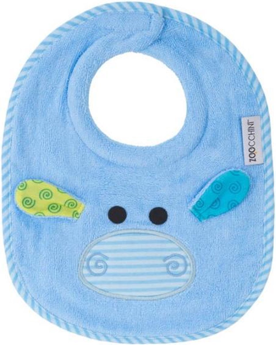 Goedkoopste Zoocchini slabbetje Henry the Hippo Nijlpaard Blauw