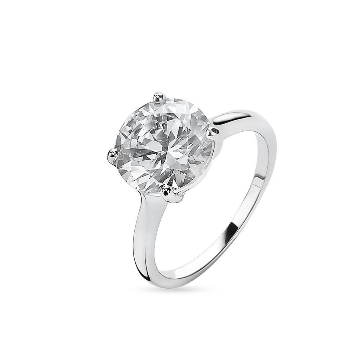 Twice As Nice Ring in zilver, solitaire 54