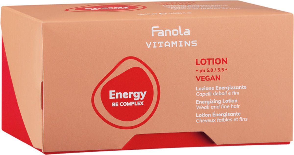 Bol.com Fanola - Vitamins Be Complex Energizing Lotion Ampullen - 12x10ml aanbieding