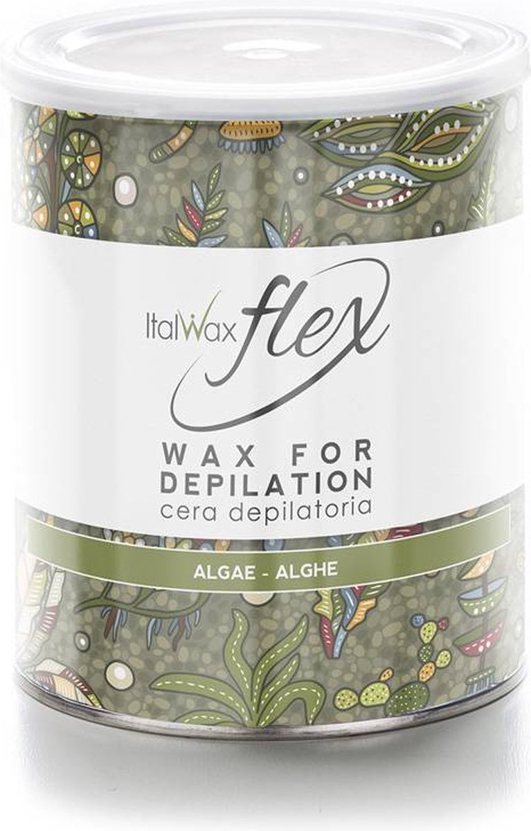 ItalWax Flex-Wax Algen 800 ml - Professionele Wax Voor Gladde Huid - Algen Waxing Product