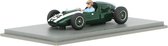 Het 1:43 Diecast-model van de Cooper T51 #24 van de GP van Monaco van 1959. De bestuurder was J. Brabham. De fabrikant van het schaalmodel is Spark.Dit model is alleen online beschikbaar.