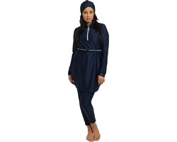 Foto: Ivory blue marine burkini van mykiny brand maat s 36 boerkini burqini badpak