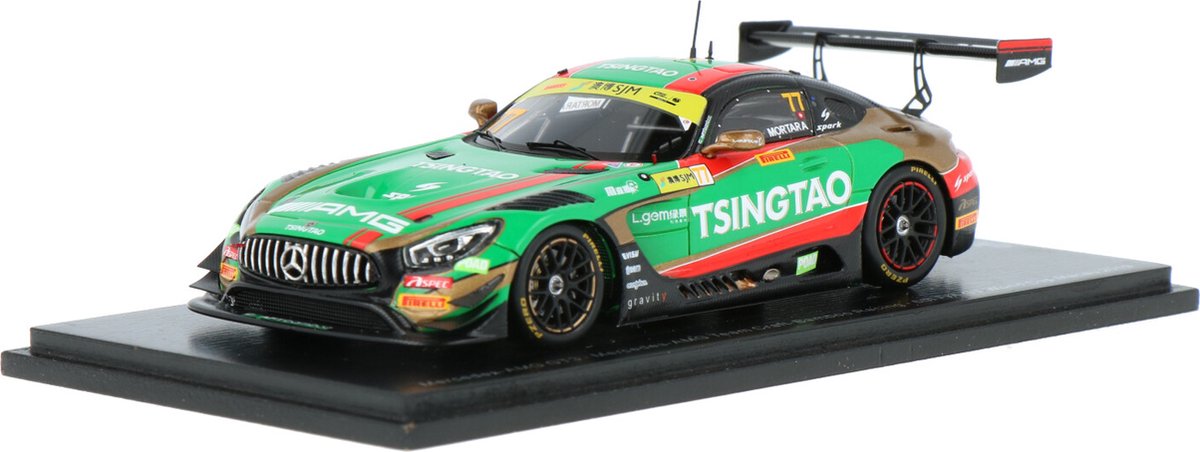 Mercedes-Benz AMG GT3 Spark Models Modelauto 1:43 2019 Edoardo Mortara Craft Bamboo Racing SA214