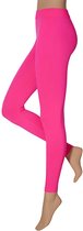 Apollo - Dames party leggings 200 denier - Fluor Rose - Maat S/M - Gekleurde legging - Neon legging - Dames legging - Carnaval - Feeskleding